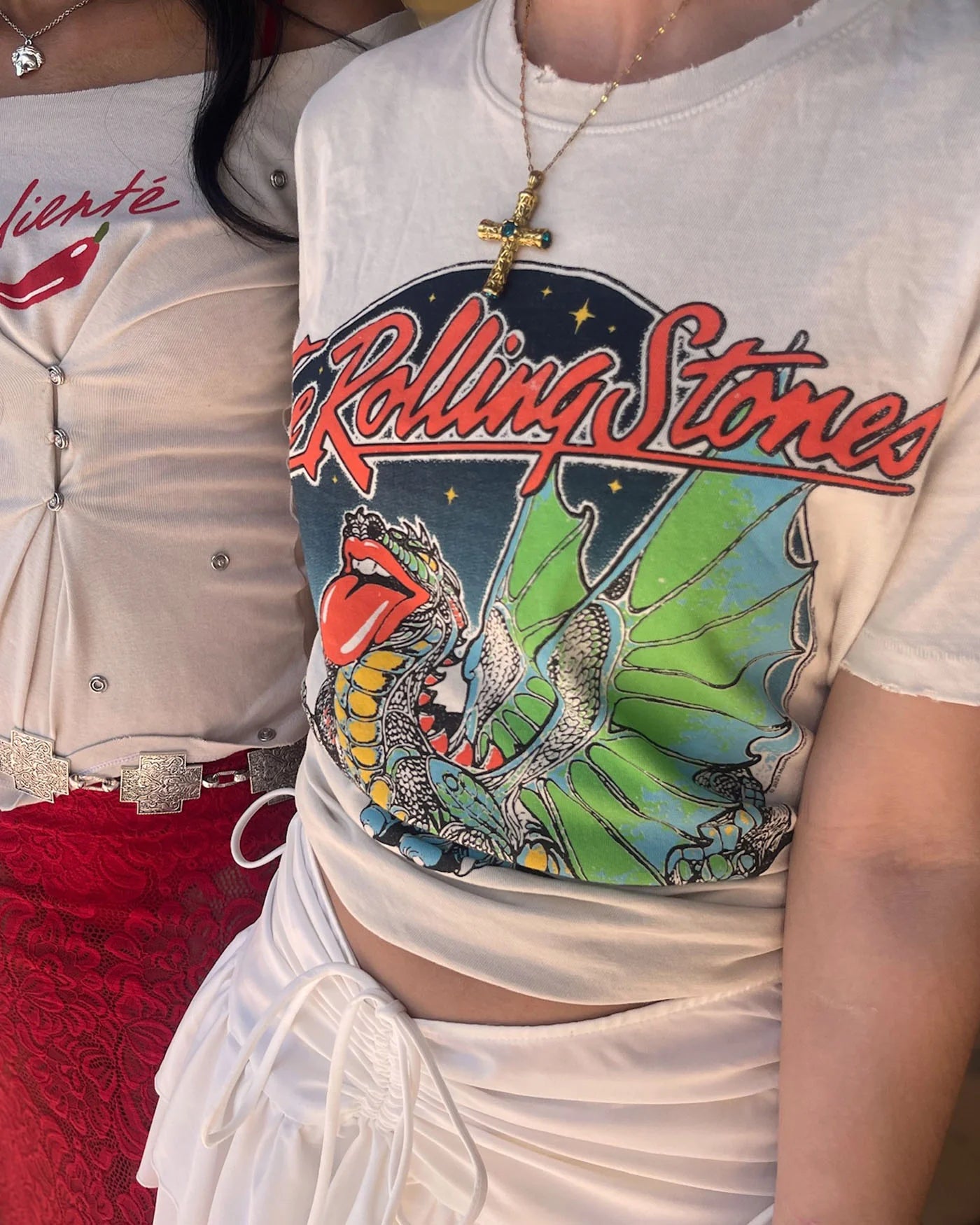 Rolling Stones US Tour 1978 Vintage Tee - White