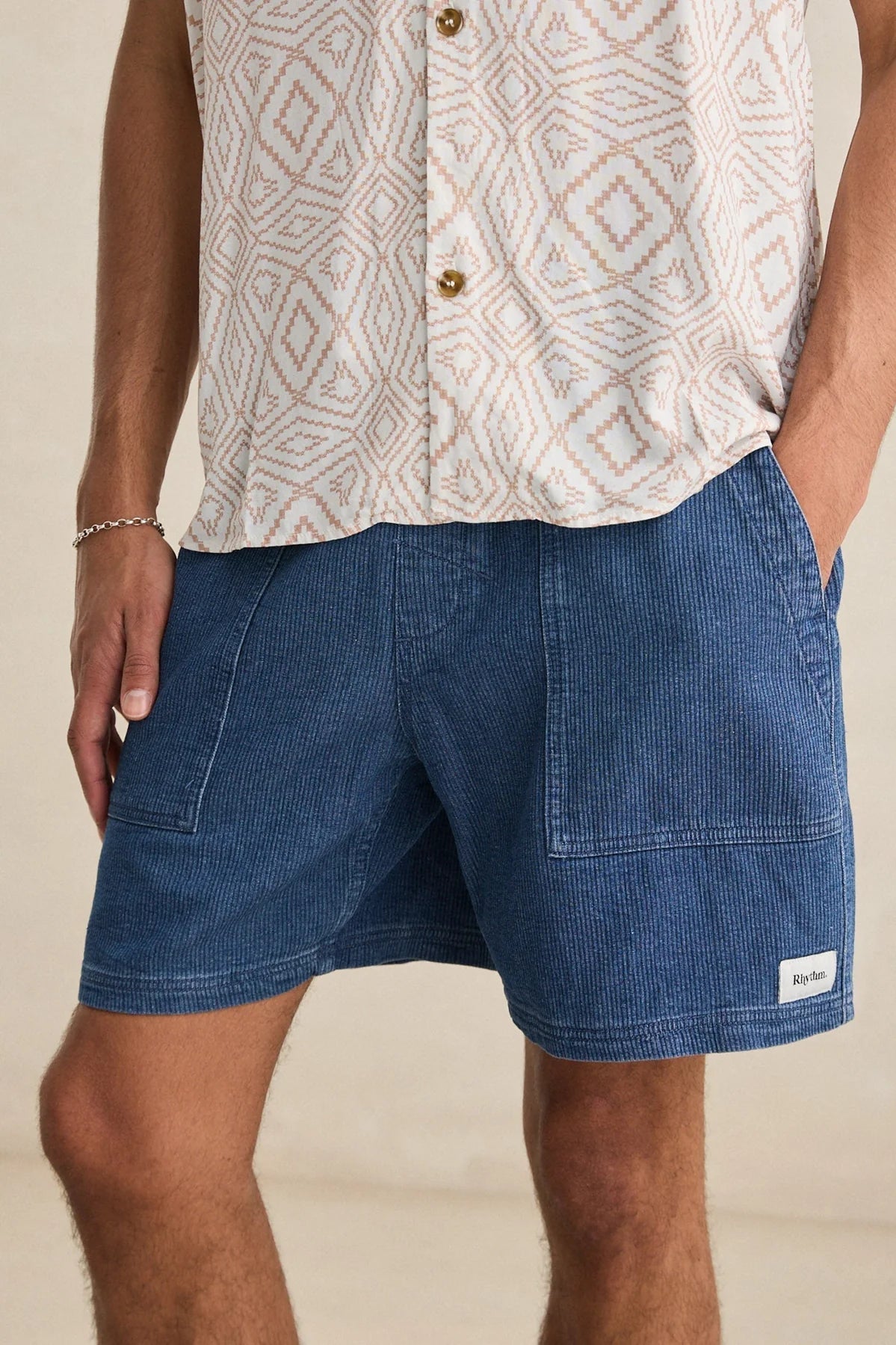Textured Wale Jam - Washed Indigo