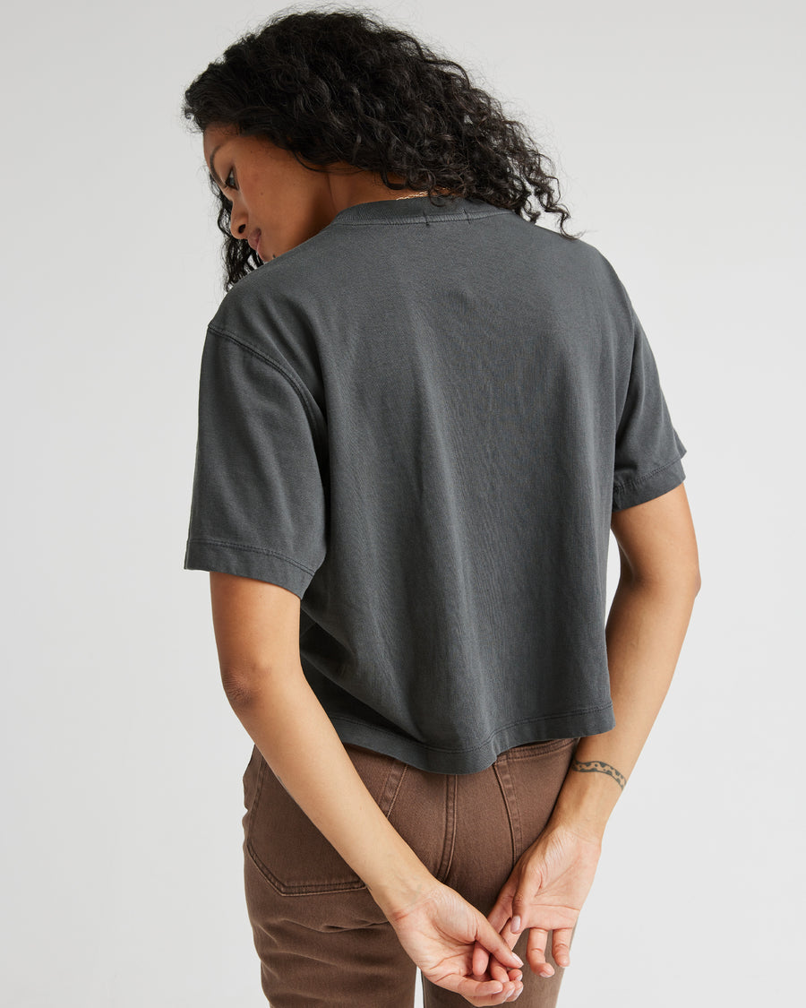 Women's Relaxed Crop Tee - Stretch Limo