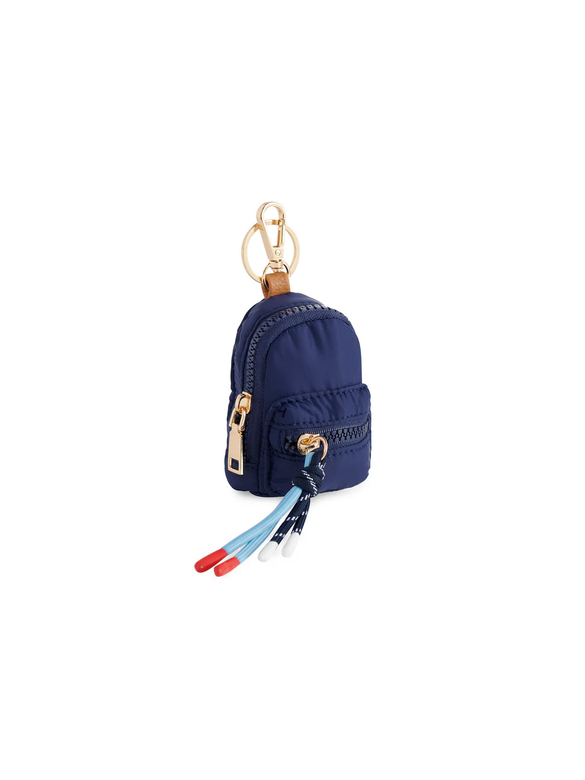 Ezra Mini Backpack Bag Charm - Navy
