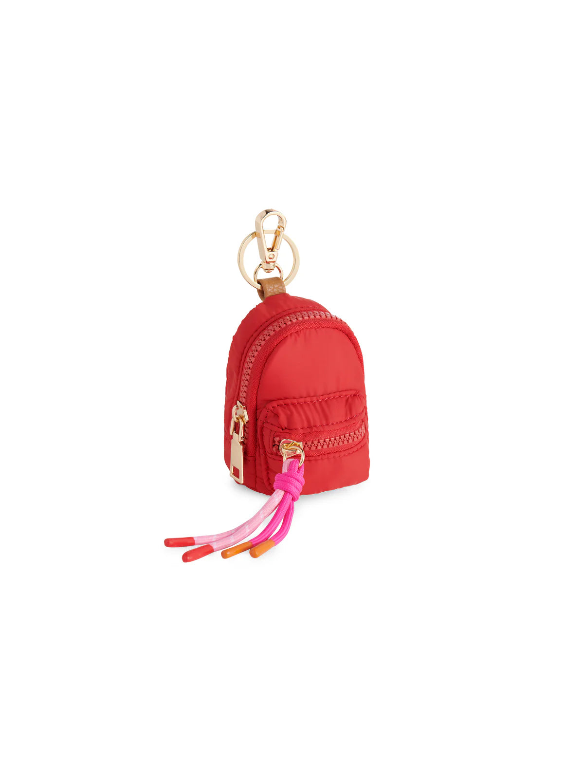 Ezra Mini Backpack Bag Charm - Red