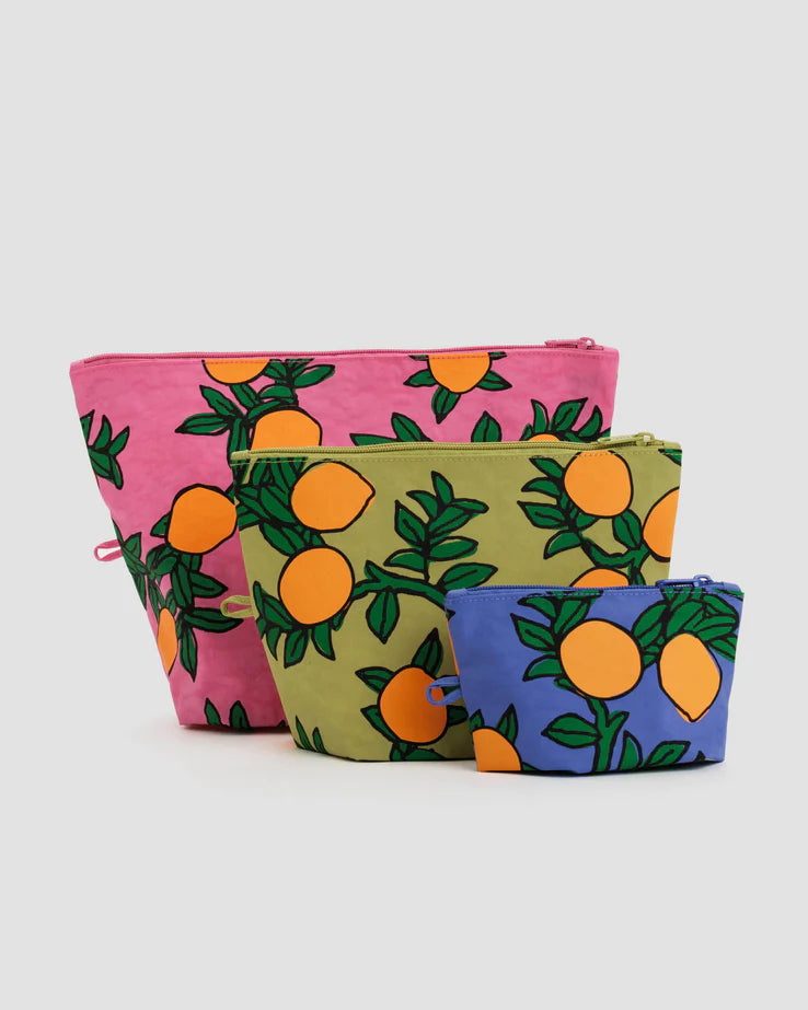 Go Pouch Set - Orange Trees