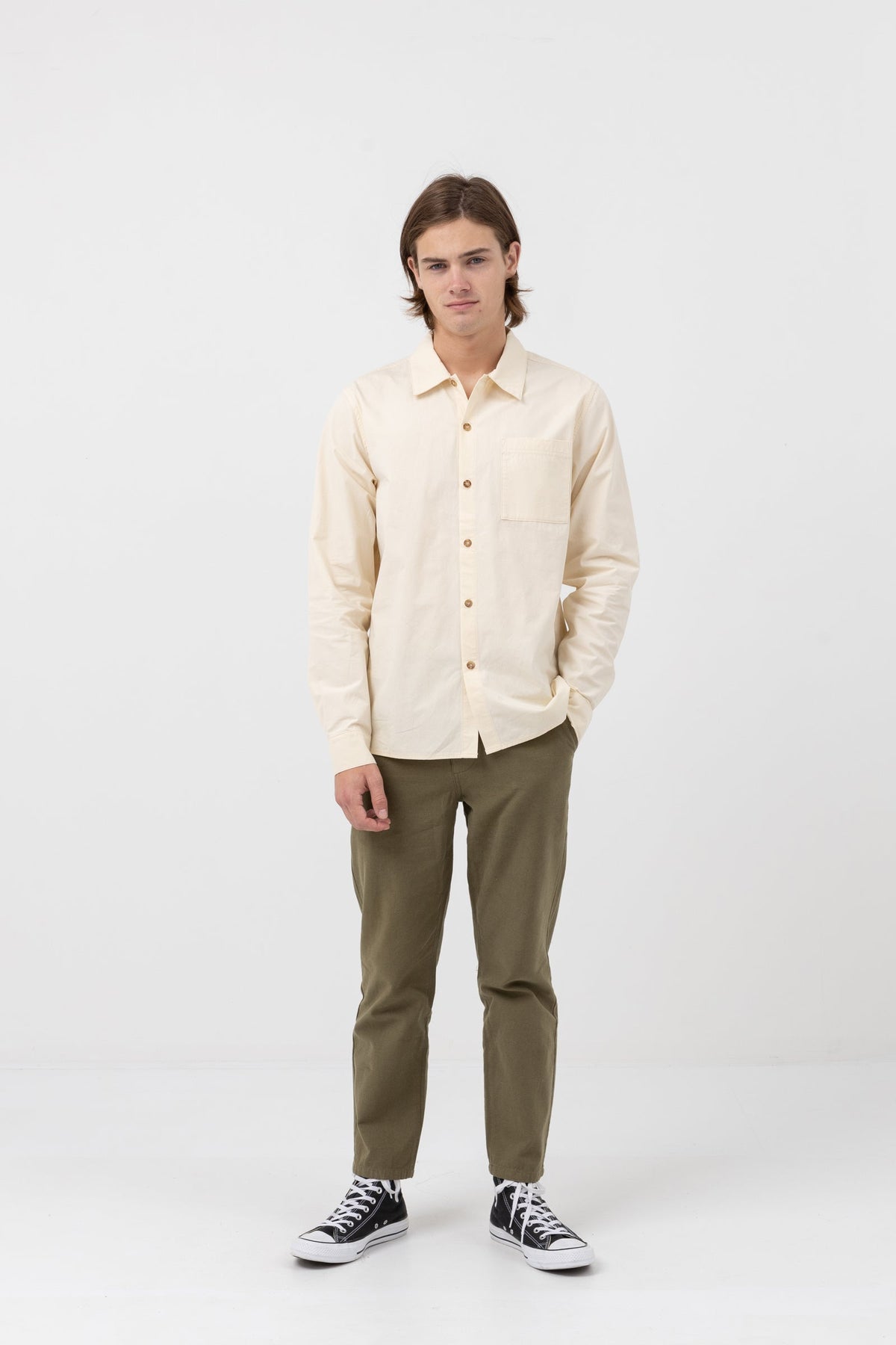 Essential LS Shirt - Natural