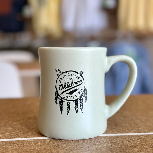 Someone in Oklahoma Mug - Serene Green