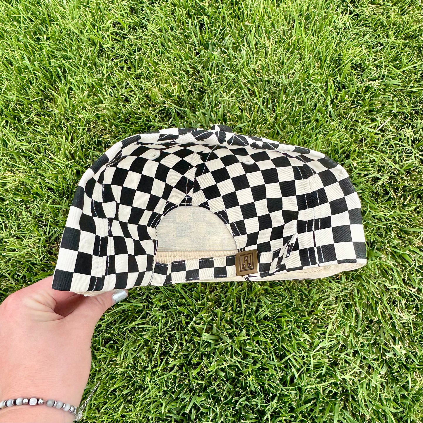 O Bolt K Hat - Black/White Checkered