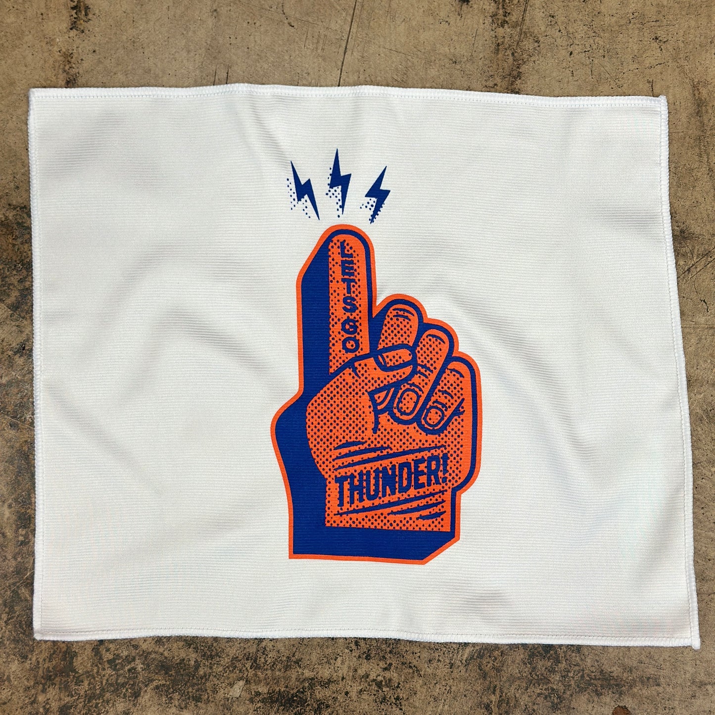 Foam Finger Towel - White