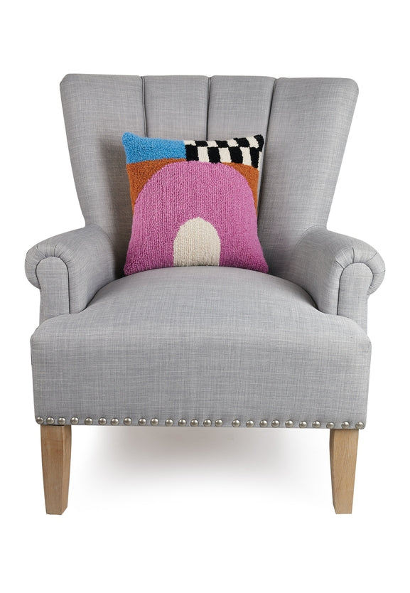 Let's Stay Home Half Circle Pillow