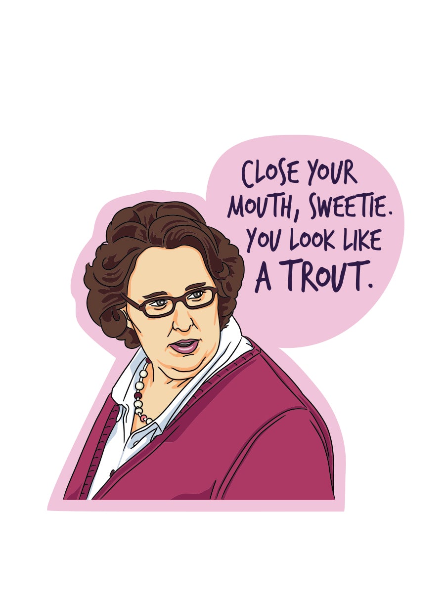 Close Your Mouth Sticker