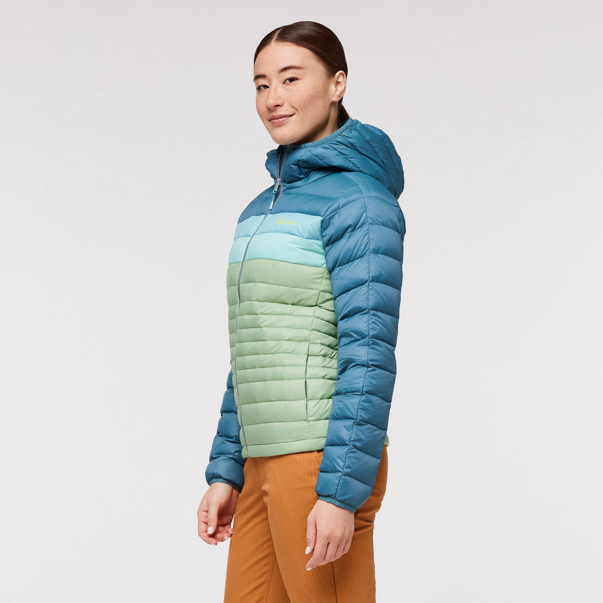 Fuego Down Hooded Jacket - Blue Spruce/Aspen