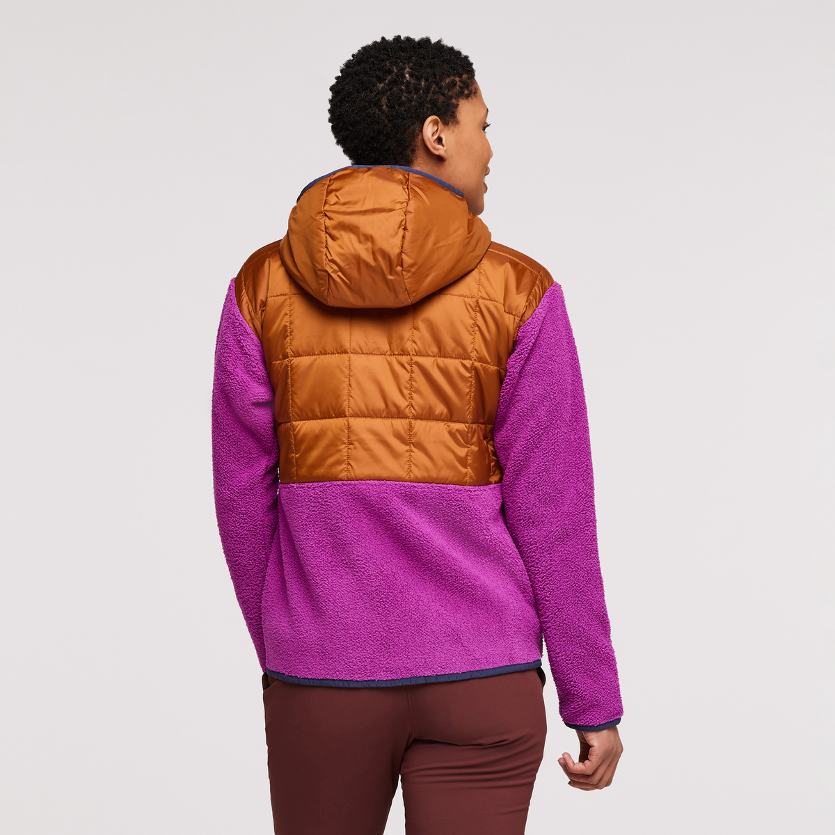 Trico Hybrid Hooded Jacket - Mezcal/Foxglove