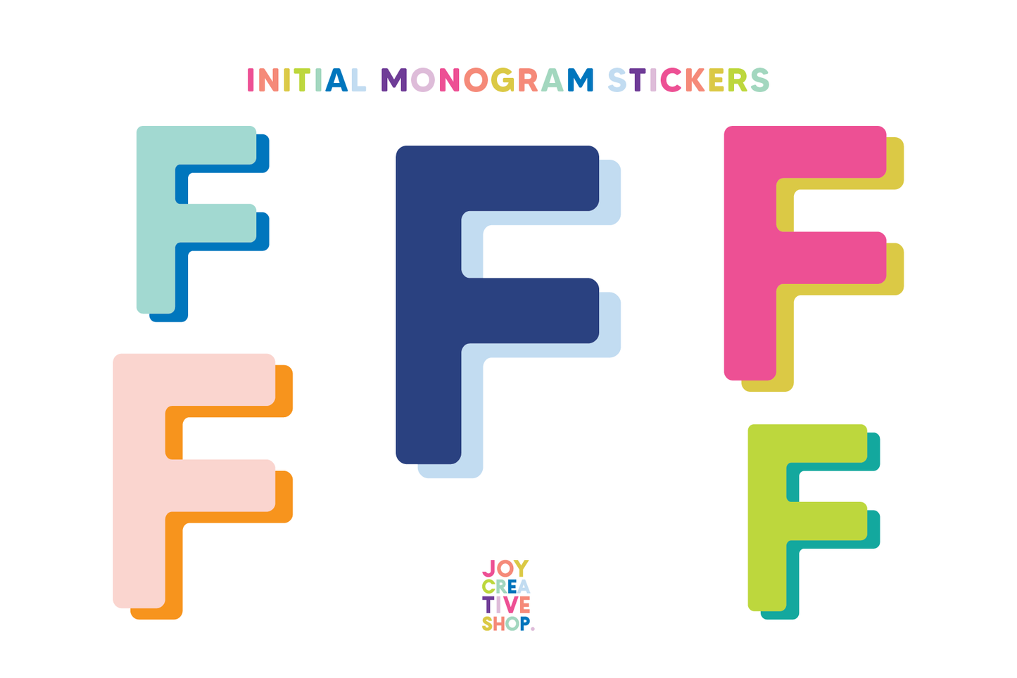 Alphabet Sticker Sheet - F