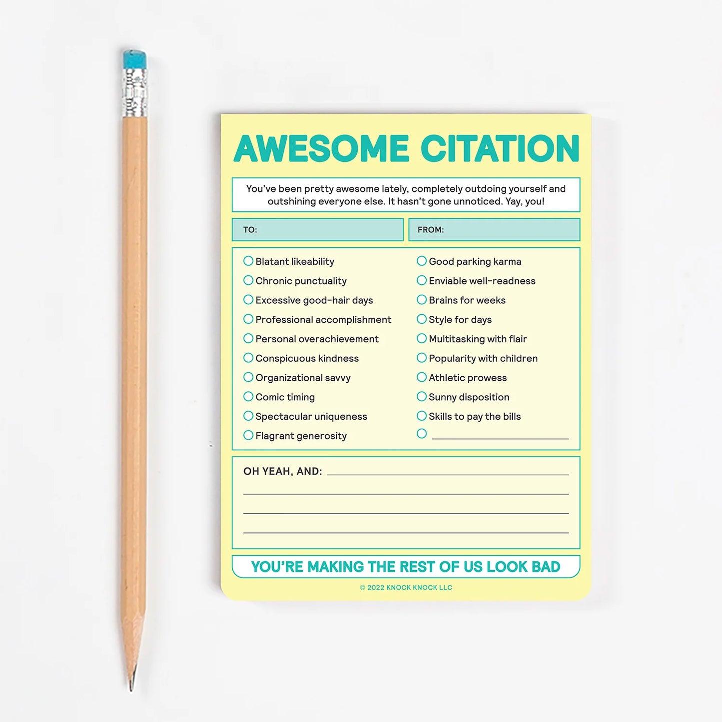 Awesome Citation Nifty Note Pad