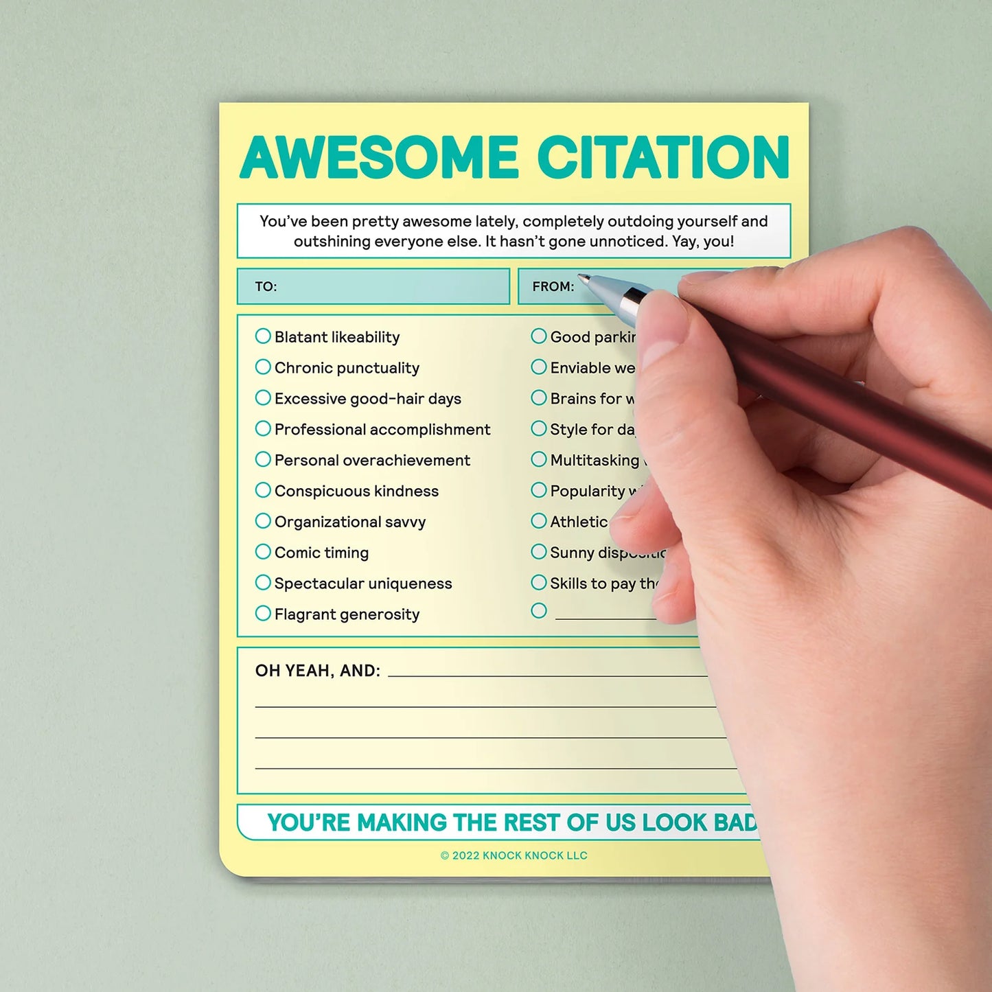 Awesome Citation Nifty Note Pad