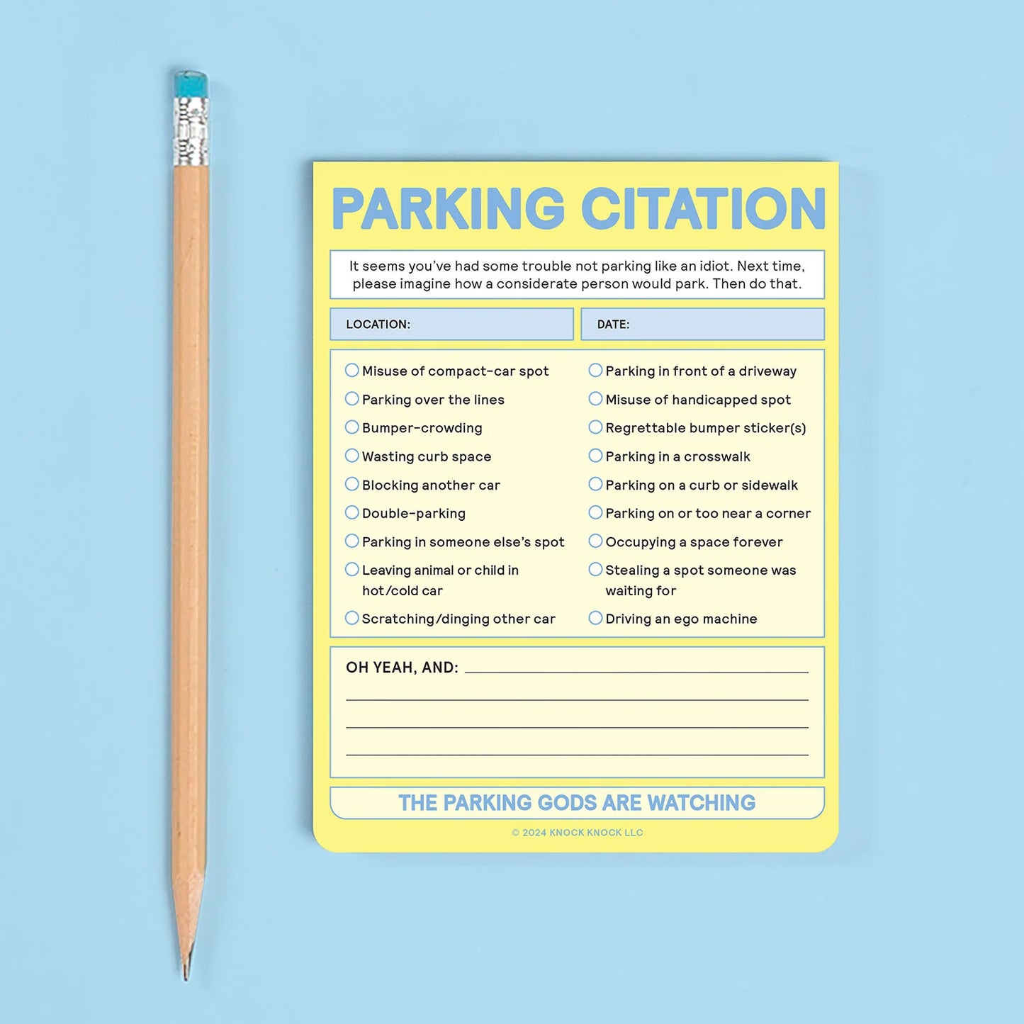 Parking Citation Nifty Note