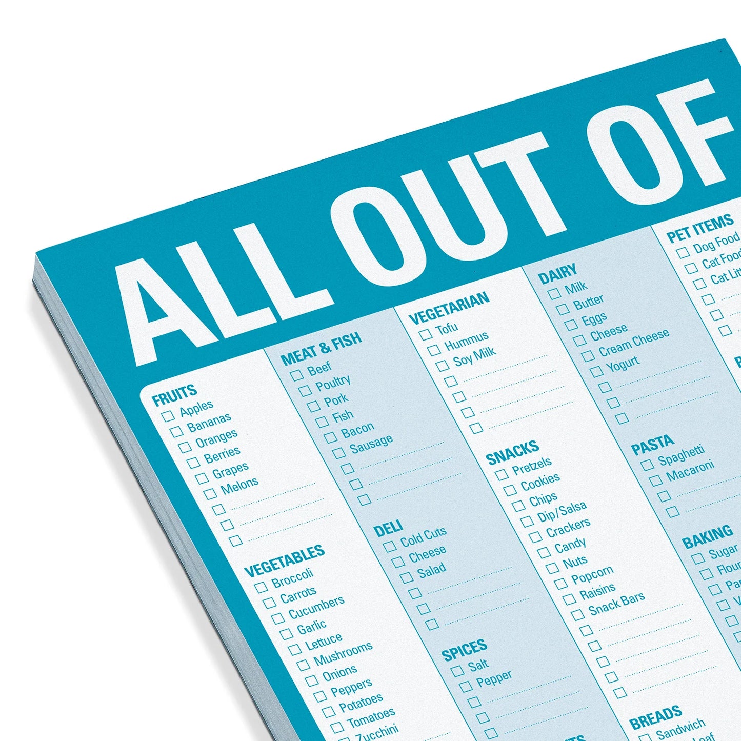All Out Of® Pad with Magnet (Blue)