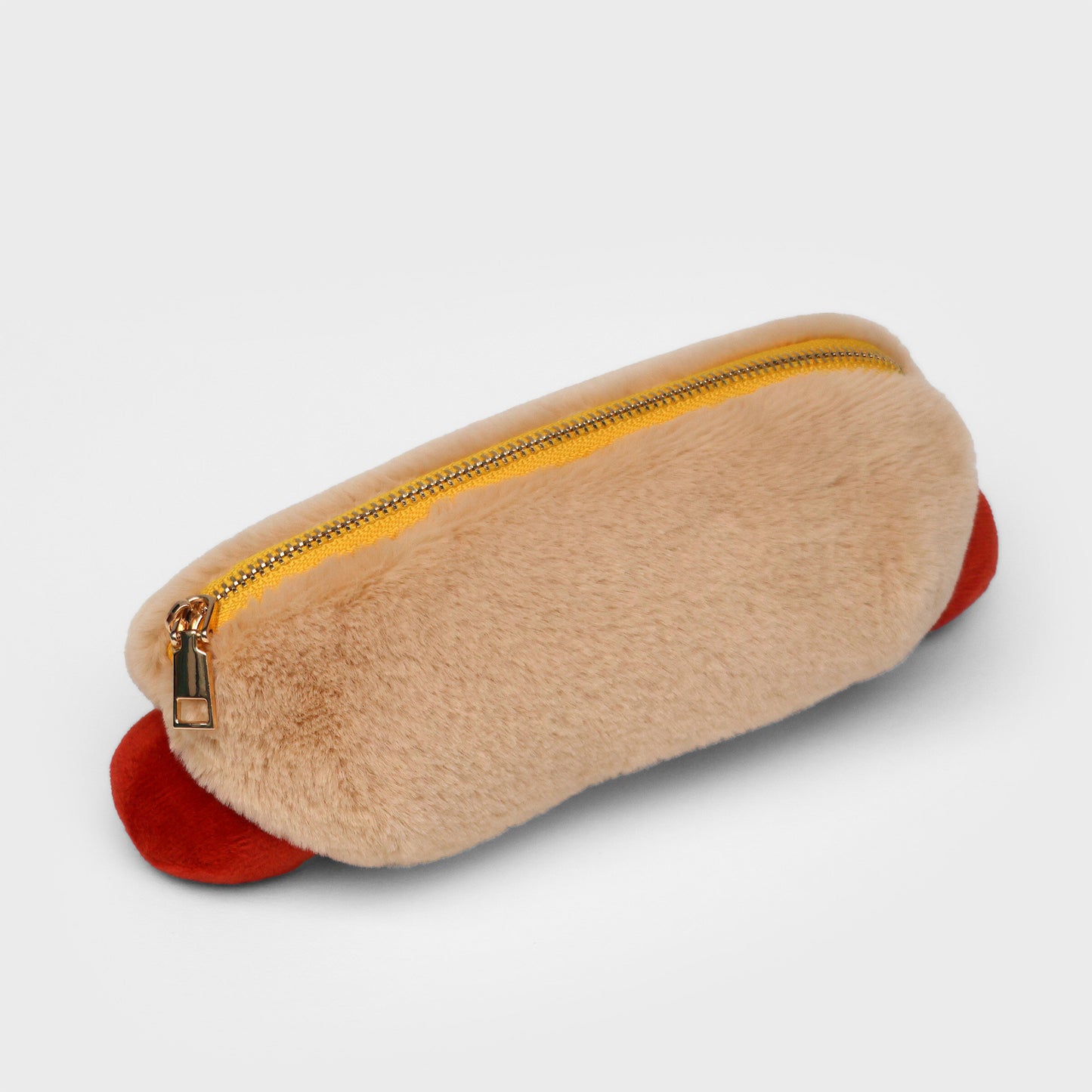 Plush Hot Dog Zip Pouch