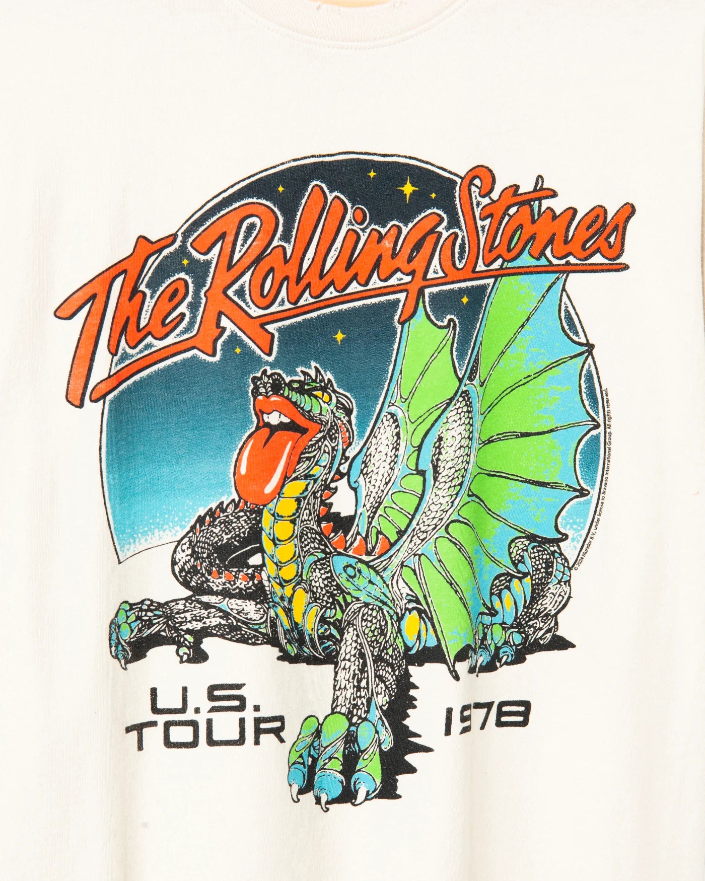 Rolling Stones US Tour 1978 Vintage Tee - White