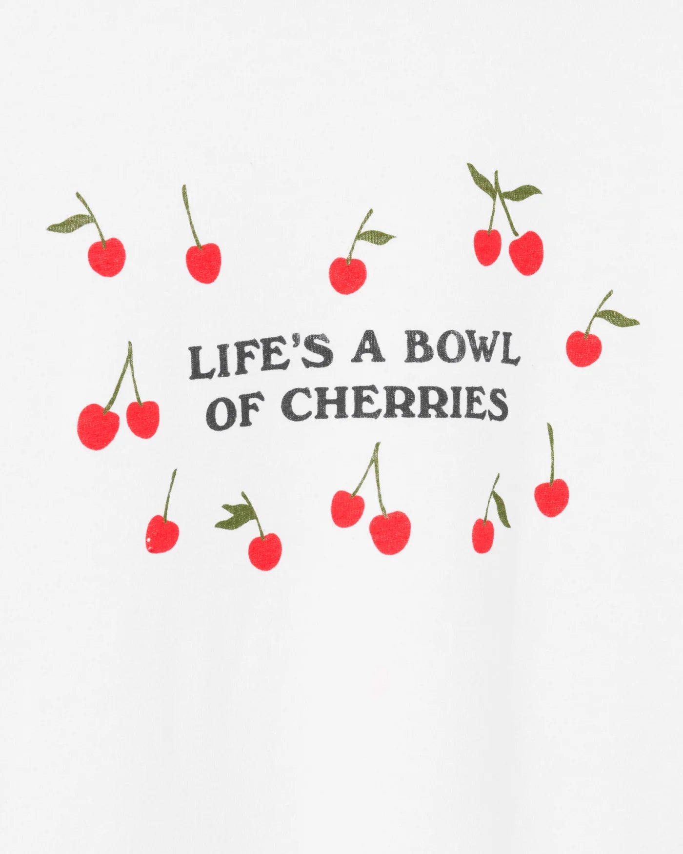Life's a Bowl of Cherries Tee - White