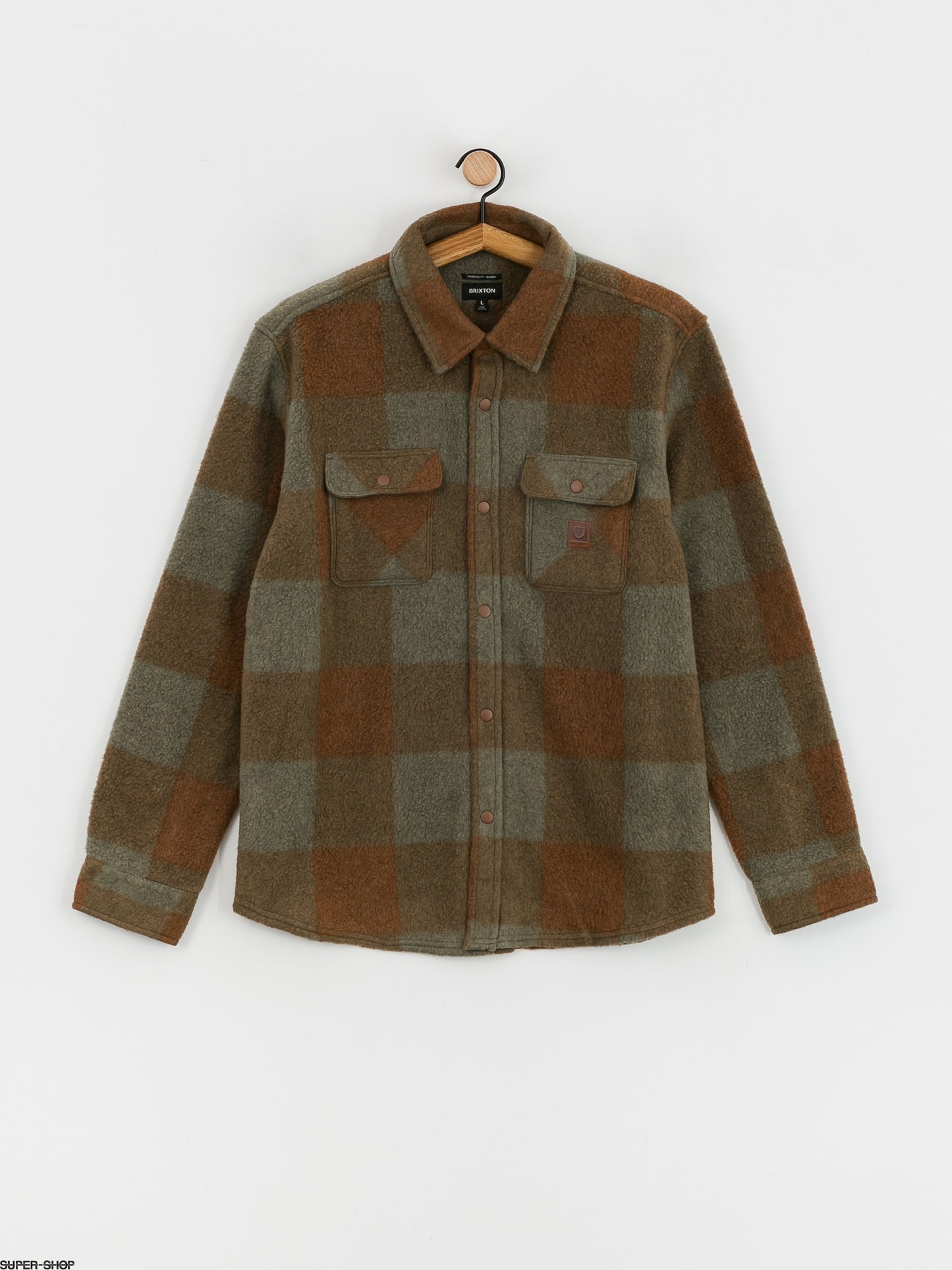 Bowery L/S Arctic Stretch Fleece - Bison/Olive Surplus