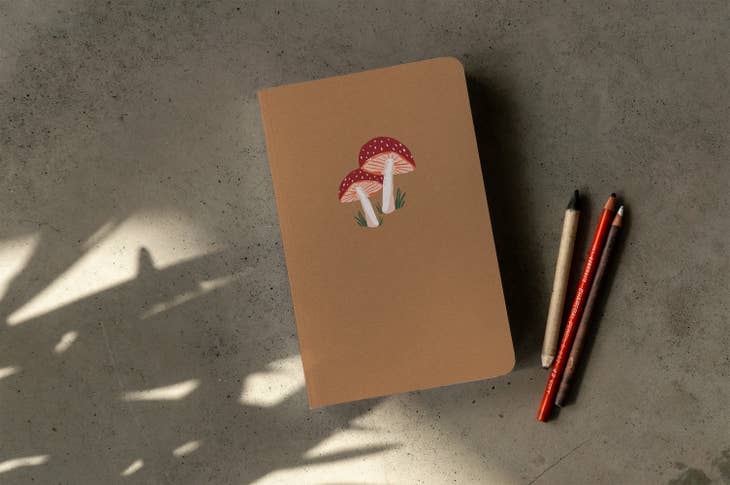 Golden Mushroom Classic Layflat Notebook