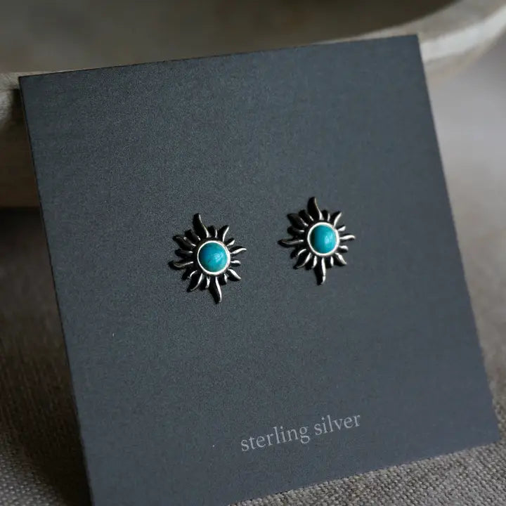 Sunburst Turquoise Earrings