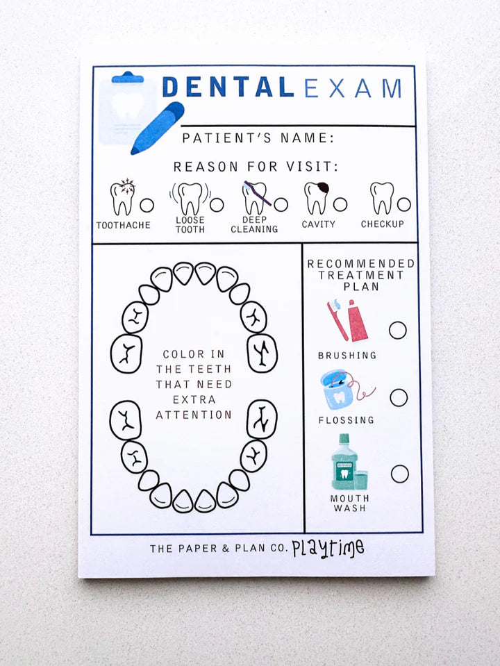 Kid's Imagination Playtime Pads - Dental Exam