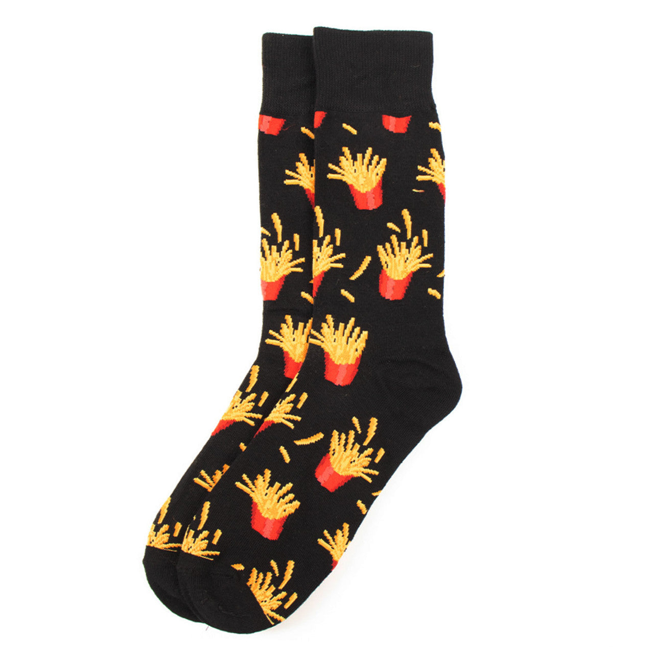French Fries Socks - Black