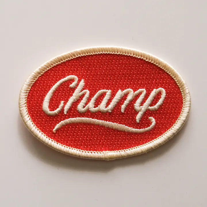 Champ Iron On Patch