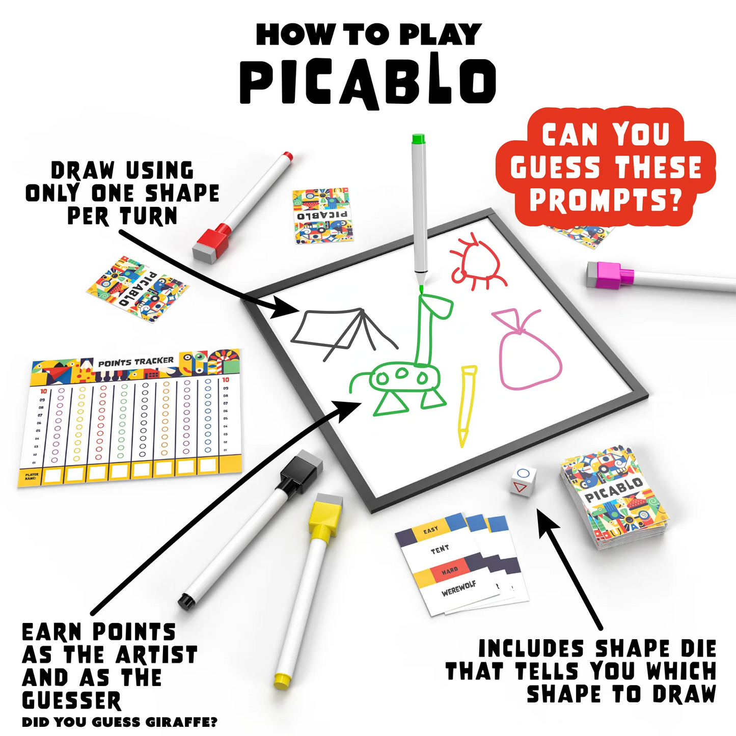 Picablo - The Shape-Drawing Party Game