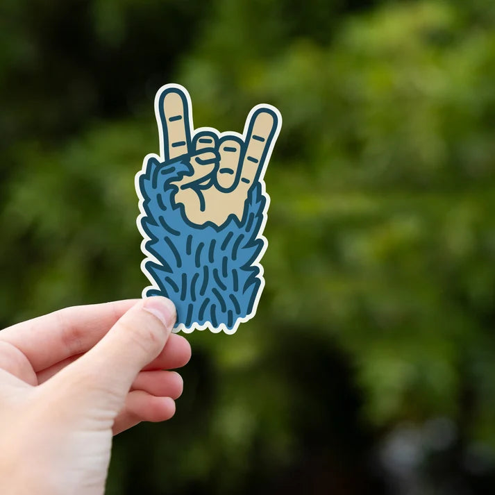 Bigfoot Rock On Sticker