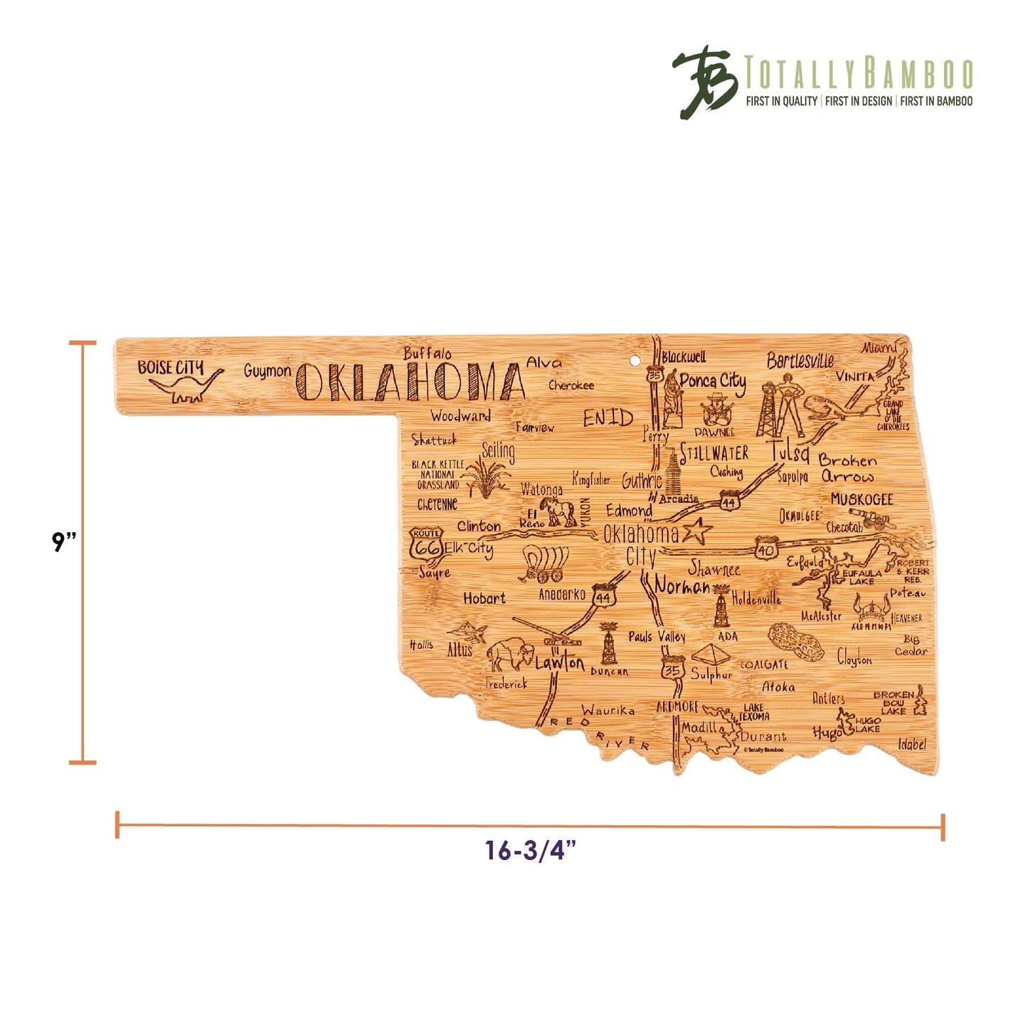 Destination Oklahoma Cutting Board