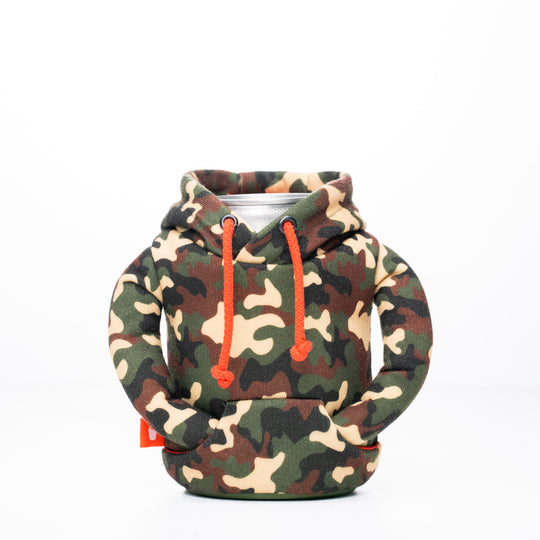 The Hoodie - Woodsy Camo/Puffin Red