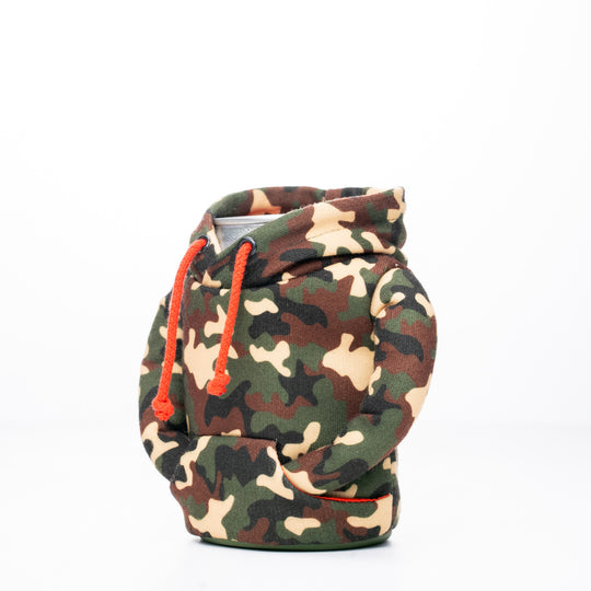 The Hoodie - Woodsy Camo/Puffin Red