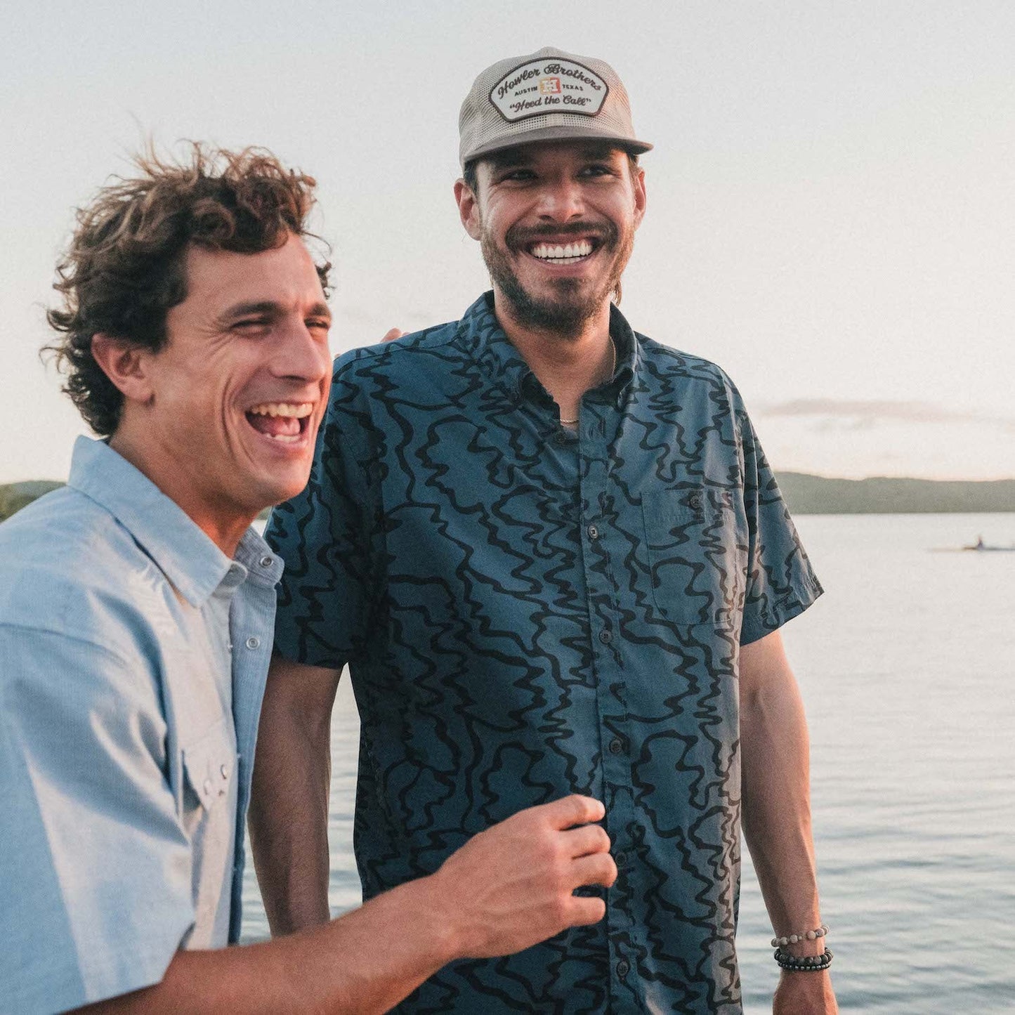 Mansfield Shirt: Ocean Motion - Oil Slick