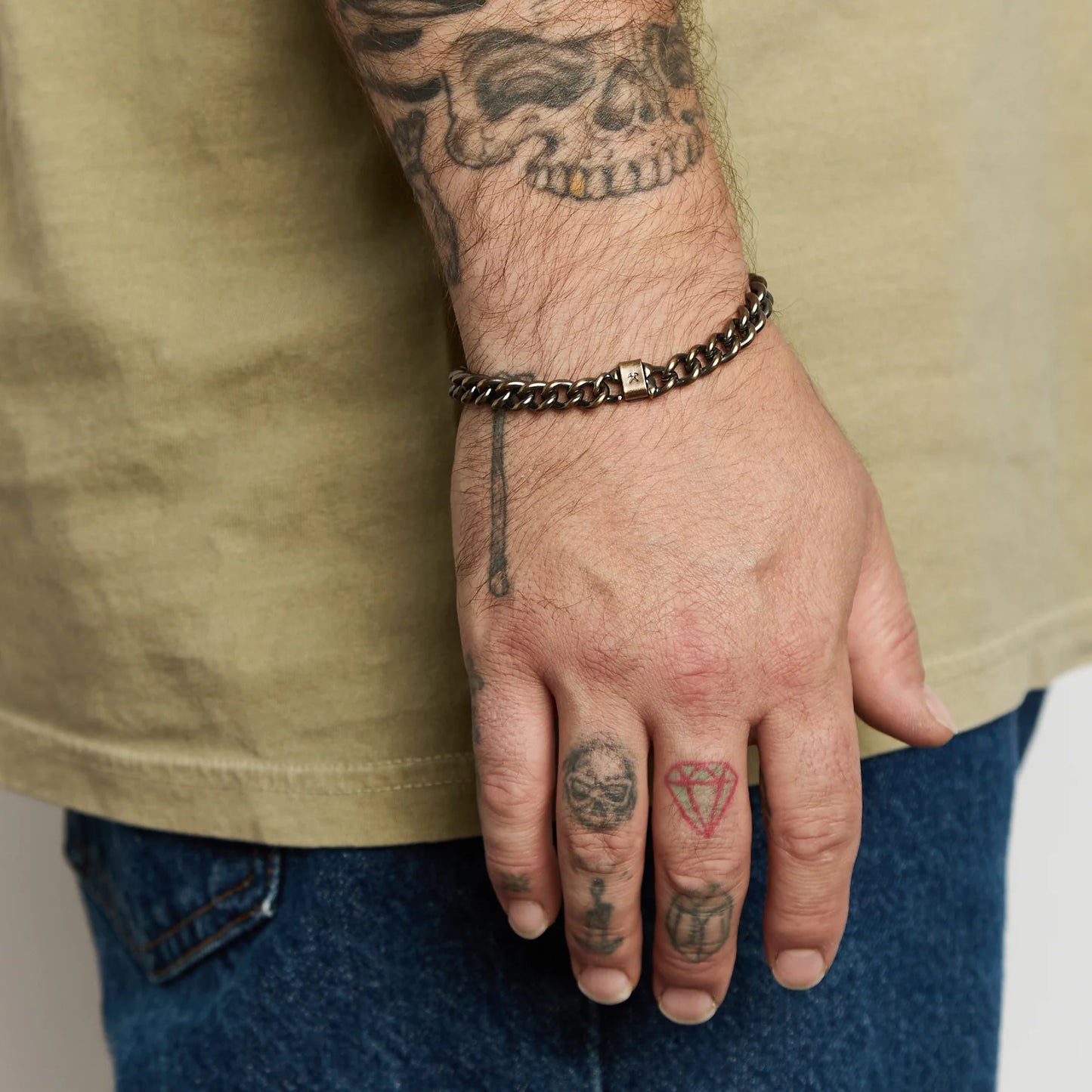 Classic Chain Bracelet Brass/Work Patina - MD