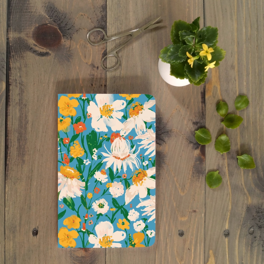 Blue Bouquet Classic Layflat Notebook