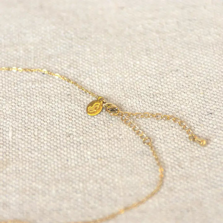 A-OK Smiley Necklace - Gold