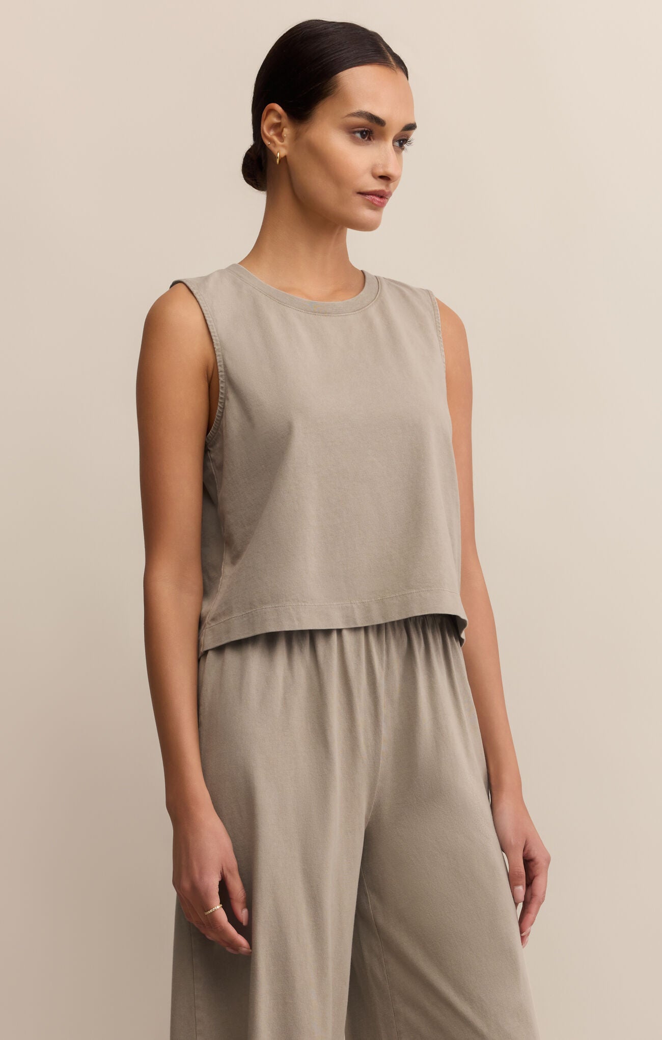 Sloane Jersey Muscle Tank - Retreat
