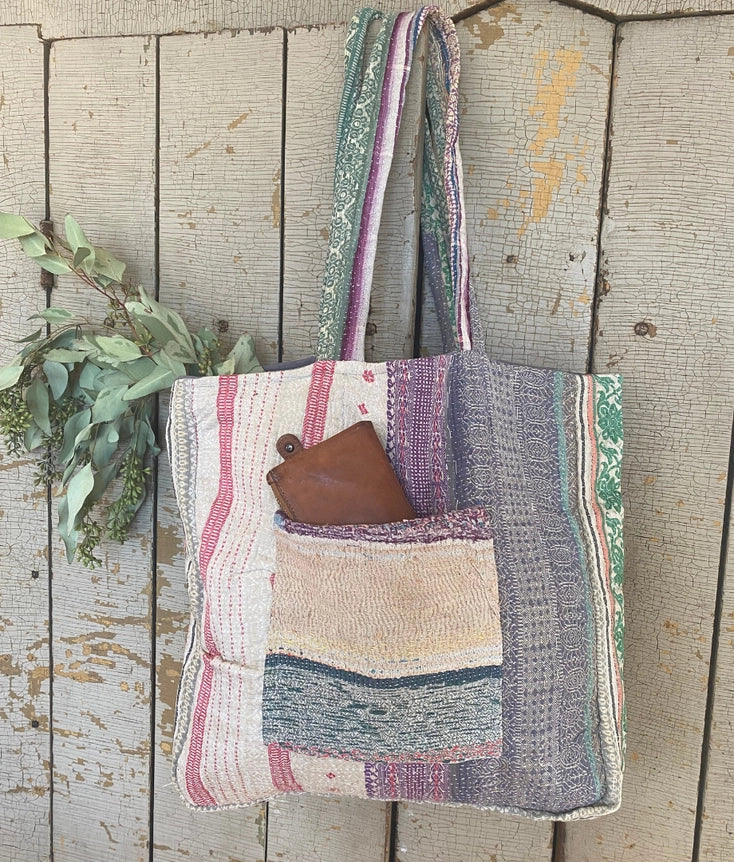Kantha Tote Bag