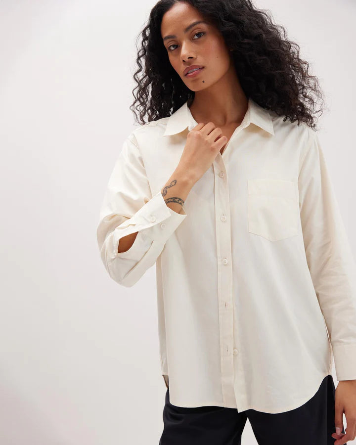 Venice Button Up Shirt - Bone