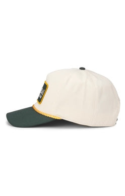 Pickleball Social Club Roscoe Hat - Ivory/Dark Green