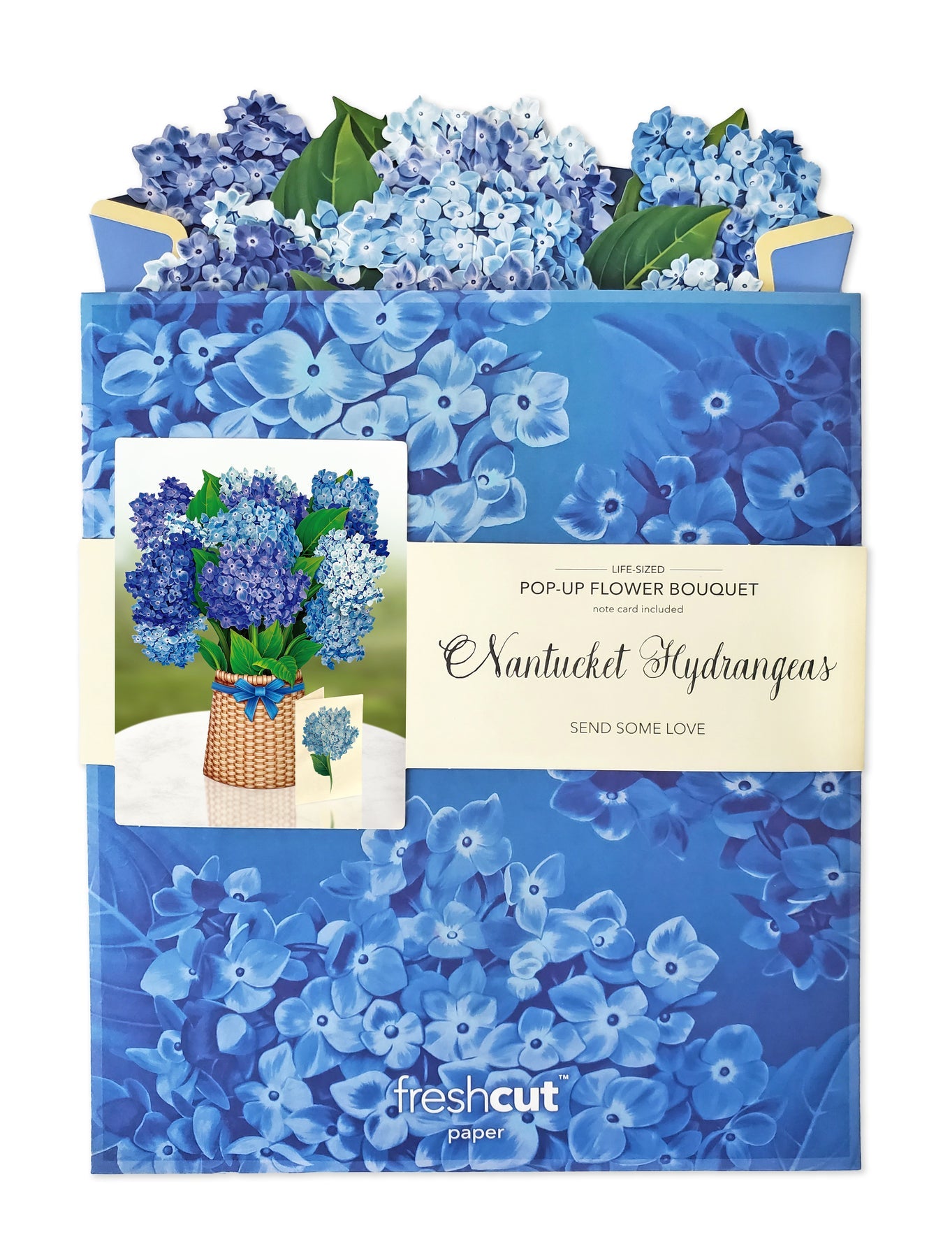 Nantucket Hydrangea 3D Pop Up Bouquet