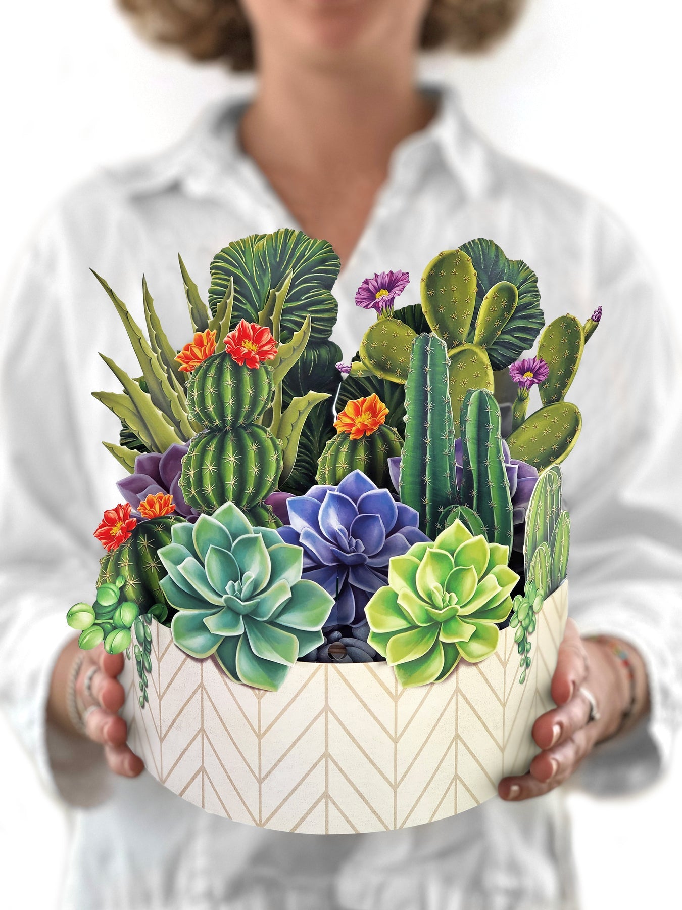 Cactus Garden 3D Pop Up Bouquet