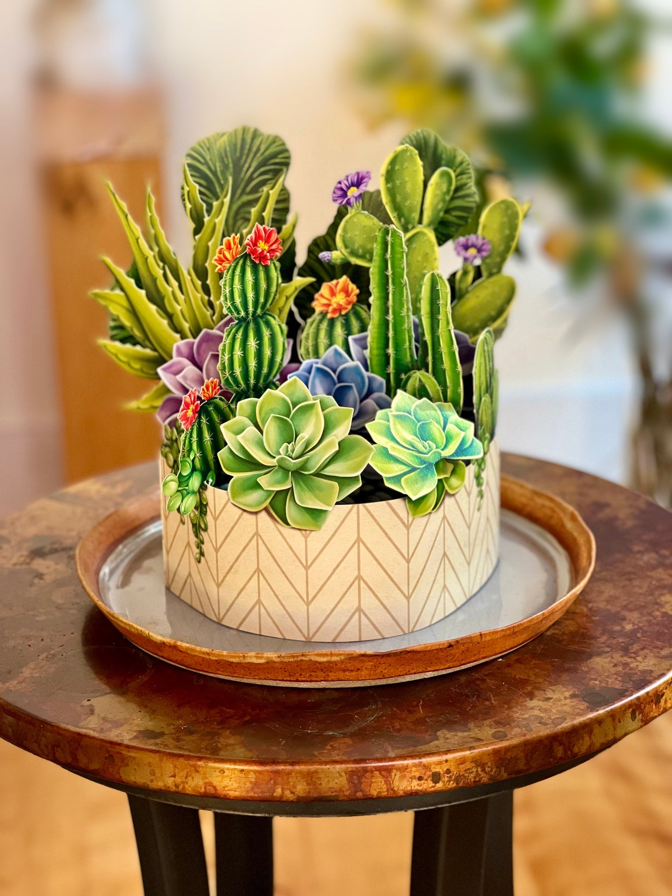 Cactus Garden 3D Pop Up Bouquet