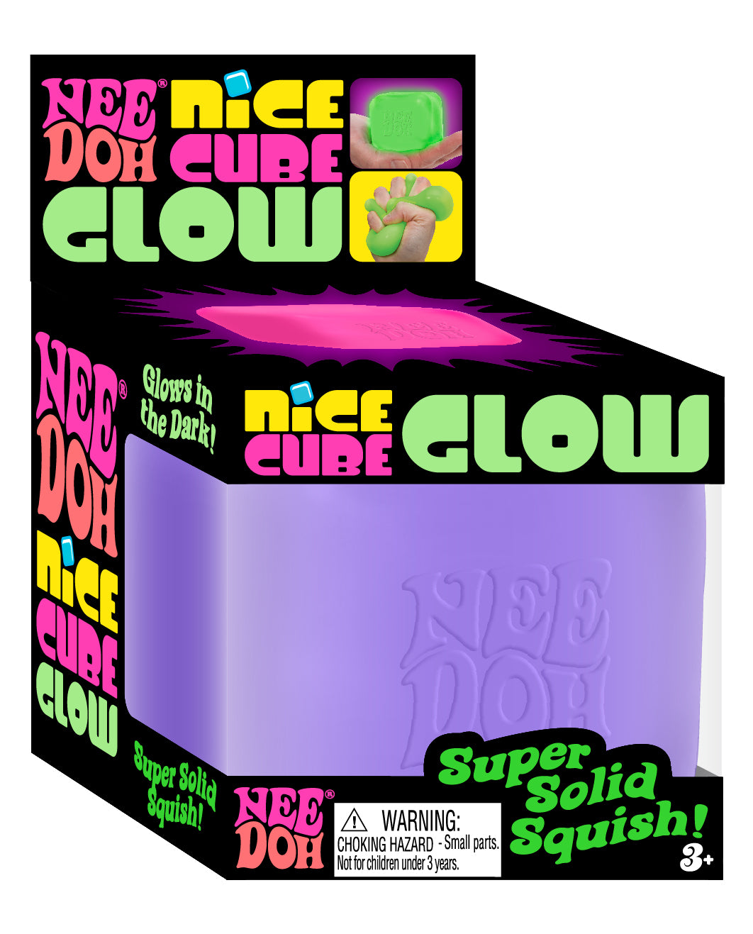 Glow Nice Cube NeeDoh (Max 3 per Customer)
