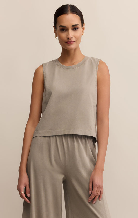 Sloane Jersey Muscle Tank - Retreat