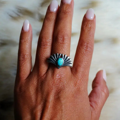 Prayer Turquoise Ring