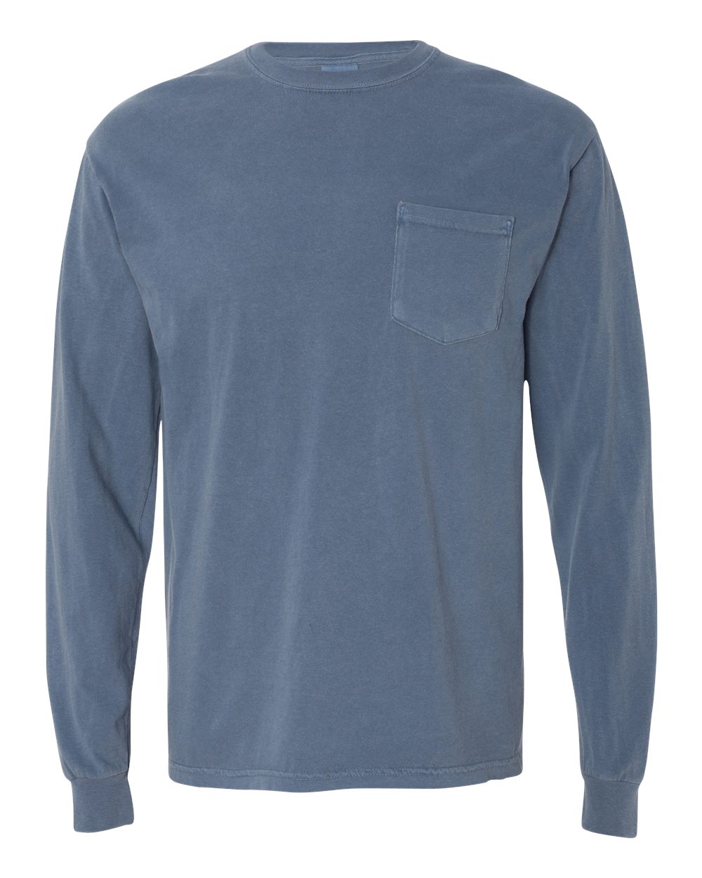 Blue Seven Backed Long sleeve Pocket Tee