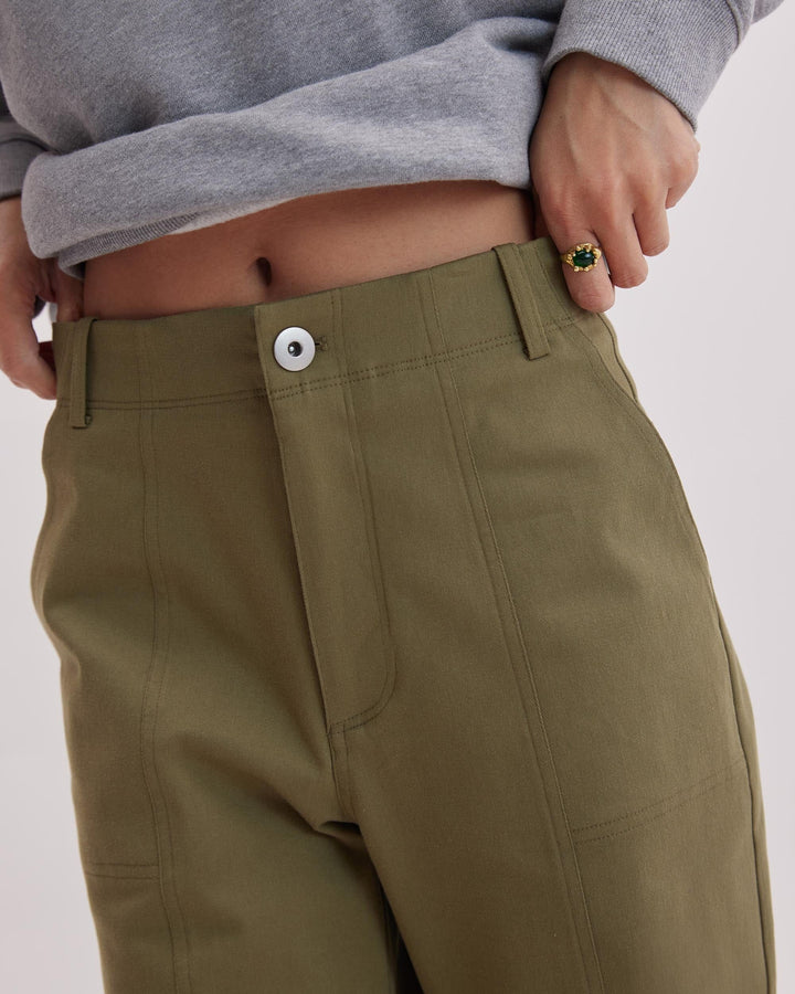 Archer Twill Pant - Olive Army