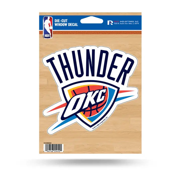 NBA OKC Thunder Vinyl Die-Cut Decal
